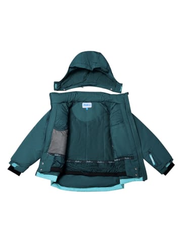 Peek U Ski-/ Snowboardjacke "Litzy" in Türkis/ Grün