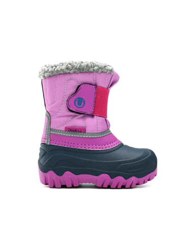 Peek U Winterboots "Bumble" in Pink/ Dunkelblau