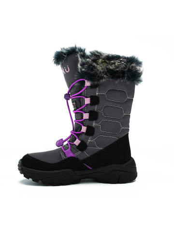 Peek U Winterstiefel "Catwalk" in Grau/ Violett