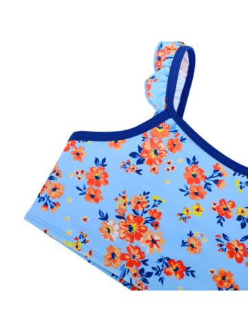 Peek U Bikini "Laina" w kolorze błękitnym ze wzorem