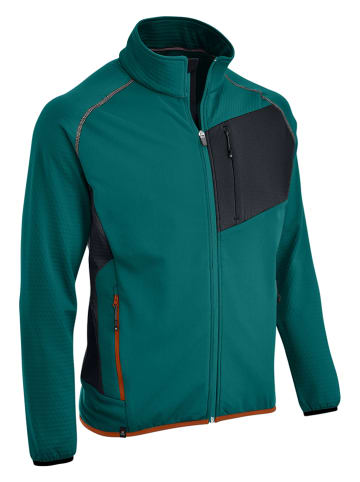 Maul Sport Fleece vest "Säntis" petrol/zwart