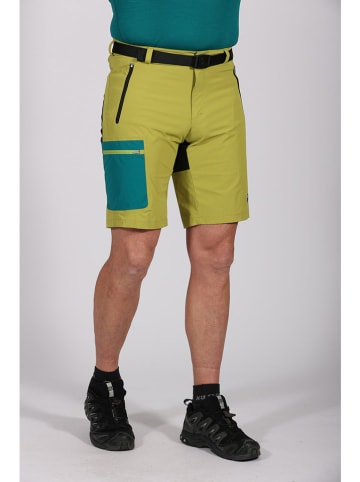 Maul Sport Bermudy trekkingowe "Doldenhorn XT" w kolorze oliwkowo-morskim