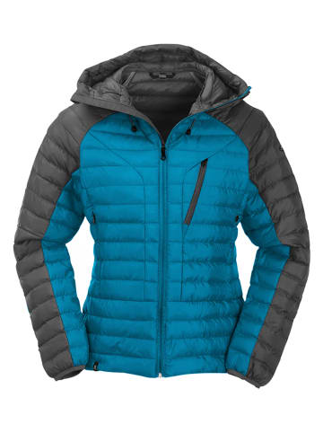 Maul Sport Doorgestikte jas "Annaberg" turquoise/zwart