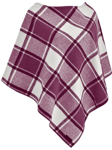 Maul Sport Funktionsponcho "Sissi II" in Bordeaux/ Weiß