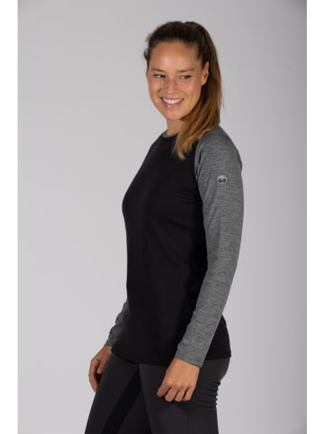 Maul Sport Koszulka funkcyjna "Eibelkopf fresh" w kolorze czarno-szarym