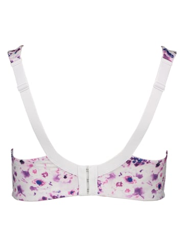 SUSA Bügelloser BH in Lila/ Weiß