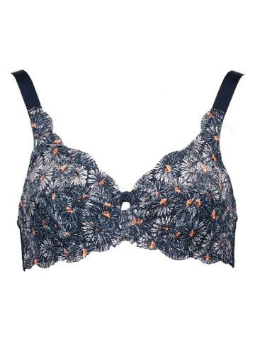 SUSA Biustonosz w kolorze granatowym ze wzorem