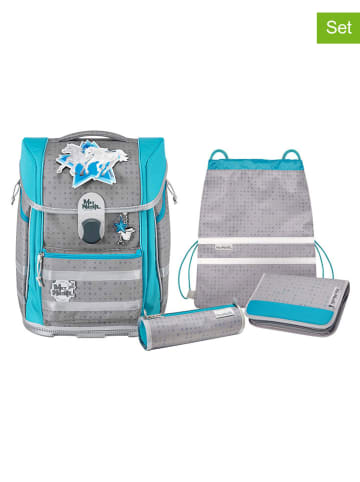 McNeill 5-delige schooltasset "Biggy STAR" lichtblauw/grijs