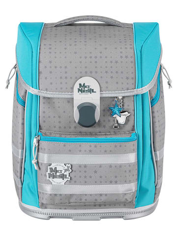 McNeill 5tlg. Schulranzen-Set "Biggy STAR" in Hellblau/ Grau