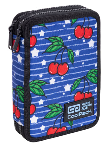 CoolPack Federmäppchen "Cherries" in Blau - (B)21 x (H)6 x (T)16 cm
