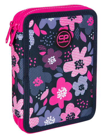 CoolPack Piórnik "Bloom" w kolorze granatowo-różowym - 21 x 6 x 16 cm