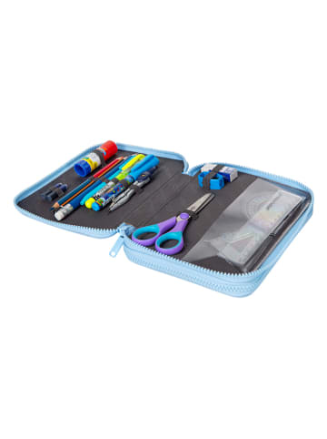 CoolPack Federmäppchen "Cute Bulldogs" in Hellblau - (B)21 x (H)6 x (T)16 cm