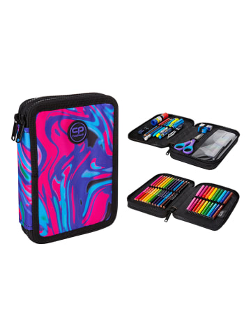 CoolPack Piórnik "Marble" w kolorze różowo-niebieskim - 21 x 6 x 16 cm