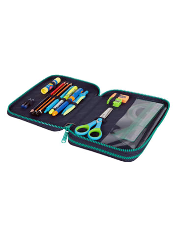 CoolPack Federmäppchen "Happy Unicorn" in Dunkelblau/ Lila - (B)21 x (H)6 x (T)16 cm