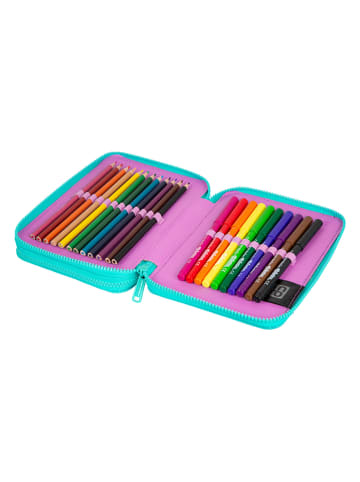 CoolPack Federmäppchen "Happy Donuts" in Rosa/ Türkis - (B)21 x (H)6 x (T)16 cm