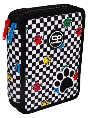 CoolPack Piórnik "Catch Me" w kolorze czarno-białym - 21 x 6 x 16 cm