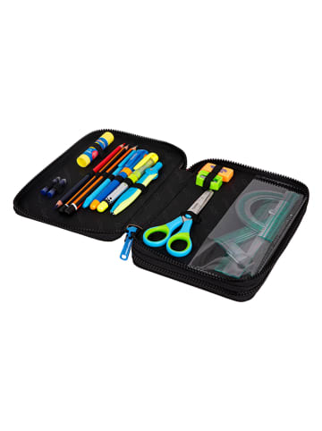 CoolPack Piórnik "Catch Me" w kolorze czarno-białym - 21 x 6 x 16 cm