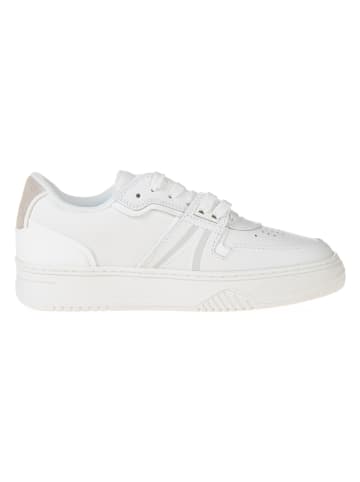 Lacoste Skórzane sneakersy w kolorze białym