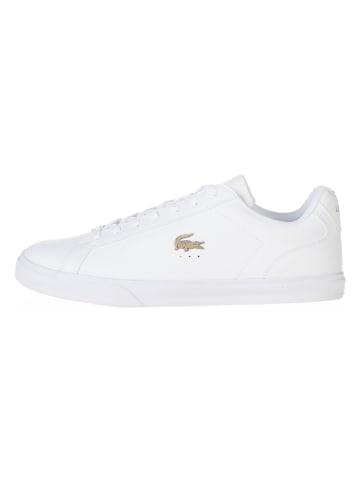 Lacoste Leder-Sneakers in Weiß