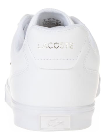 Lacoste Skórzane sneakersy w kolorze białym