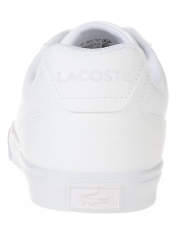 Lacoste Skórzane sneakersy w kolorze białym