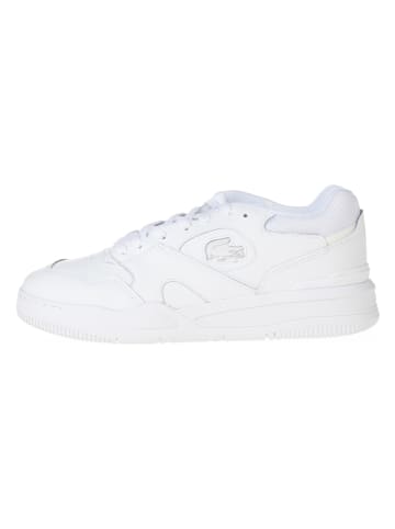 Lacoste Skórzane sneakersy w kolorze białym