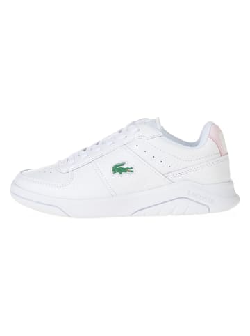 Lacoste Skórzane sneakersy w kolorze białym