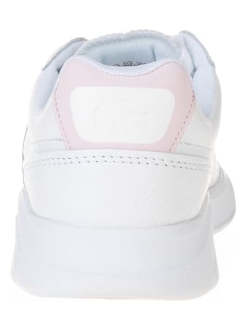 Lacoste Skórzane sneakersy w kolorze białym