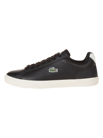 Lacoste Skórzane sneakersy w kolorze czarnym