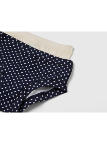 Benetton 2-delige set: slips donkerblauw/crème