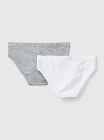 Benetton 2-delige set: slips grijs/wit