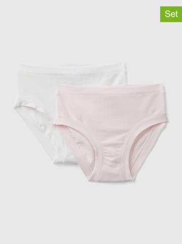 Benetton 2-delige set: slips wit/lichtroze