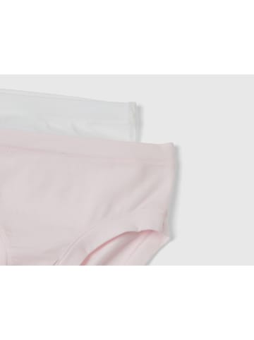 Benetton 2er-Set: Slips in Weiß/ Rosa
