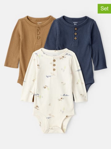 carter's 3-delige set: rompers meerkleurig