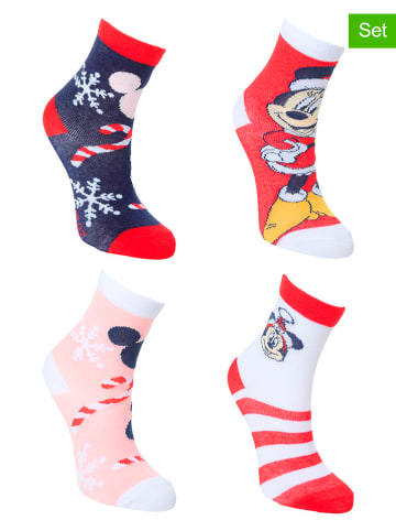 Disney Minnie Mouse 4er-Set: Socken "Minnie" in Bunt