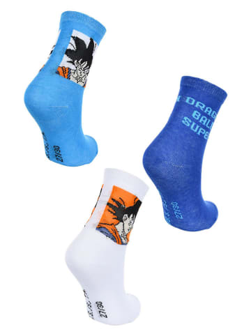 Dragon Ball Z 3er-Set: Socken "Dragon Ball Super" in Bunt/ Blau/ Weiß