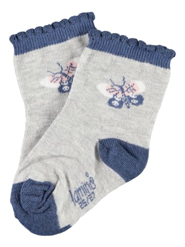 lamino 3-delige set: sokken grijs/blauw/lichtroze