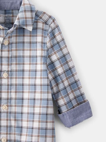 OshKosh Blouseromper lichtblauw/wit