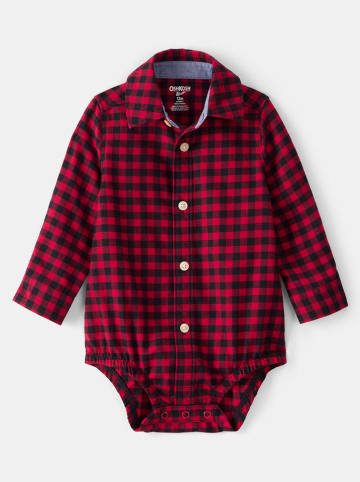 OshKosh Blouseromper rood/zwart