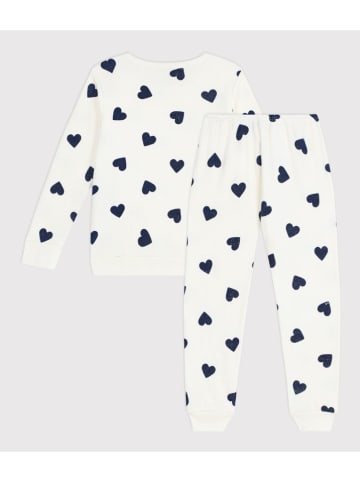 PETIT BATEAU Pyjama wit/zwart