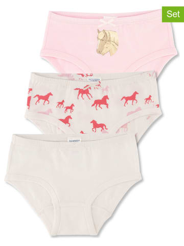 Salt and Pepper 3-delige set: slips lichtroze/crème