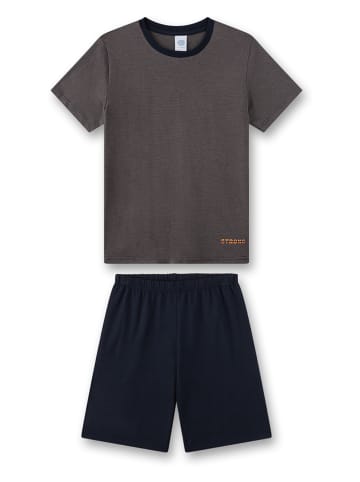 Sanetta Pyjama antraciet/zwart