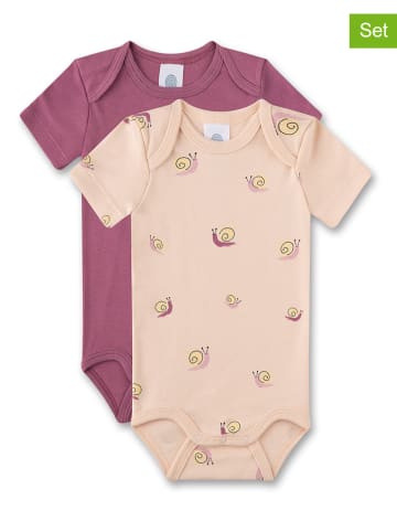 Sanetta 2er-Set: Bodys in Lila/ Beige