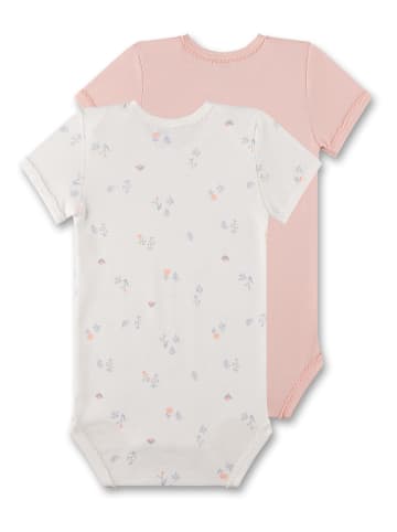 Sanetta 2-delige set: rompers lichtroze/wit