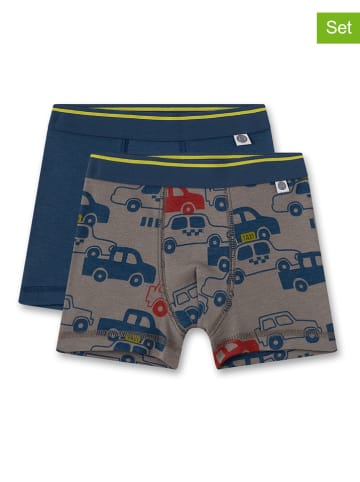 Sanetta 2er-Set: Boxershorts in Dunkelblau/ Grau
