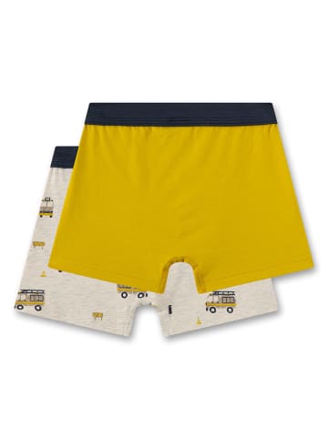 Sanetta 2er-Set: Boxershorts in Gelb/ Beige
