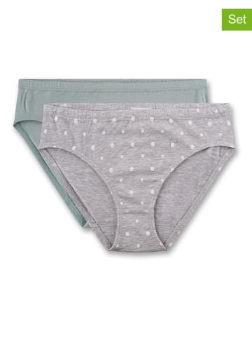 Sanetta 2-delige set: slips grijs/groen