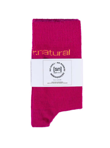 super.natural 2-delige set: sokken "All Day" fuchsia