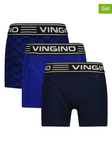 Vingino 3er-Set: Boxershorts in Dunkelblau