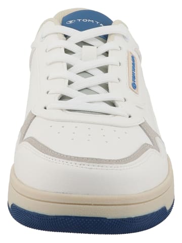 Tom Tailor Sneakers in Weiß/ Blau